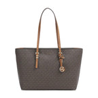 Brun/Noisette - MICHAEL KORS Grand sac fourre-tout Quinn en cuir à logo Signature