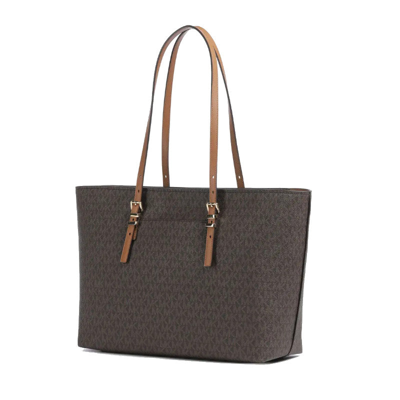 Brun/Noisette - MICHAEL KORS Grand sac fourre-tout Quinn en cuir à logo Signature