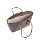 Brun/Noisette - MICHAEL KORS Grand sac fourre-tout Quinn en cuir à logo Signature