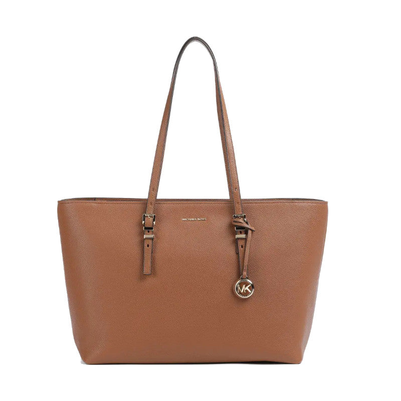Marron - MICHAEL KORS Grand sac fourre-tout en cuir grainé Quinn