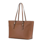 Marron - MICHAEL KORS Grand sac fourre-tout en cuir grainé Quinn