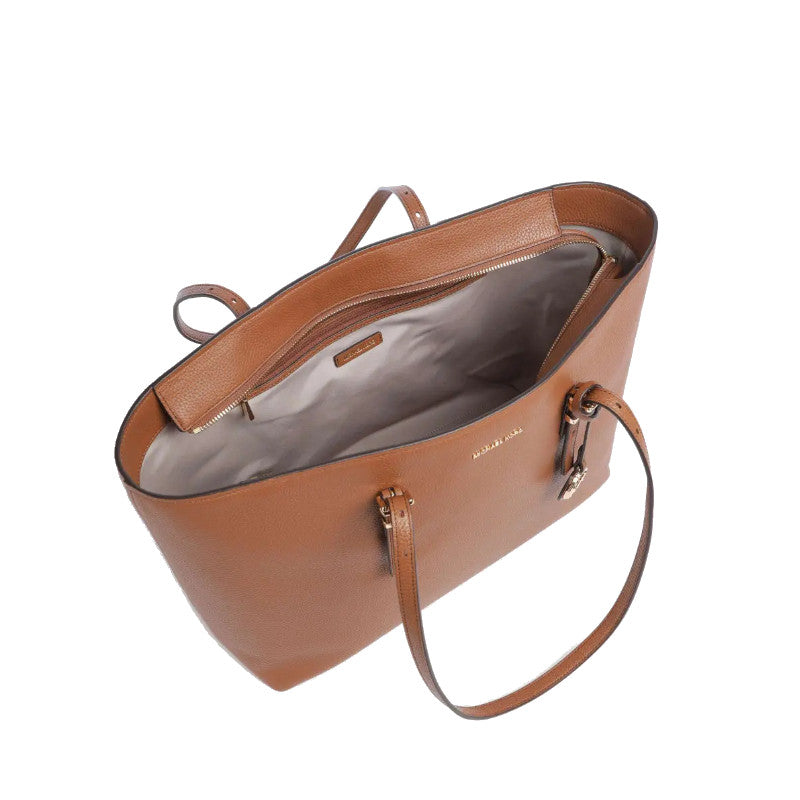Marron - MICHAEL KORS Grand sac fourre-tout en cuir grainé Quinn