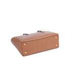 Marron - MICHAEL KORS Grand sac fourre-tout en cuir grainé Quinn