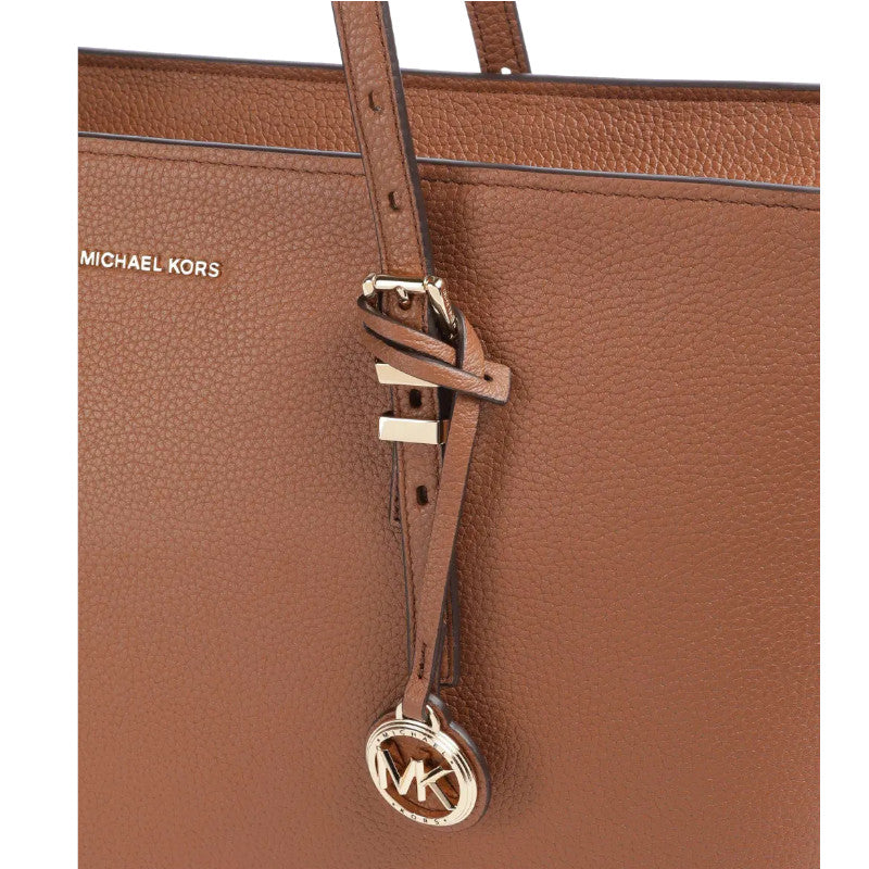 Marron - MICHAEL KORS Grand sac fourre-tout en cuir grainé Quinn