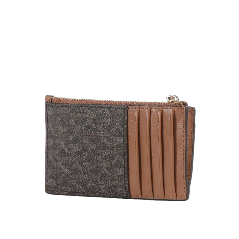 MICHAEL KORS Petit étui à cartes Jet Set logo Signature