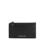 MICHAEL KORS Petit étui à cartes en cuir grainé Jet Set