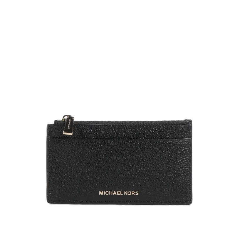 MICHAEL KORS Petit étui à cartes en cuir grainé Jet Set