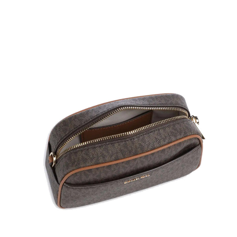 Bronze/Noisette - MICHAEL KORS Petit sac à bandoulière pour appareil photo Jet Set à logo Signature