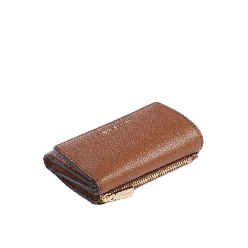 Marron - MICHAEL KORS Portefeuille Bryant en cuir grainé de taille moyenne