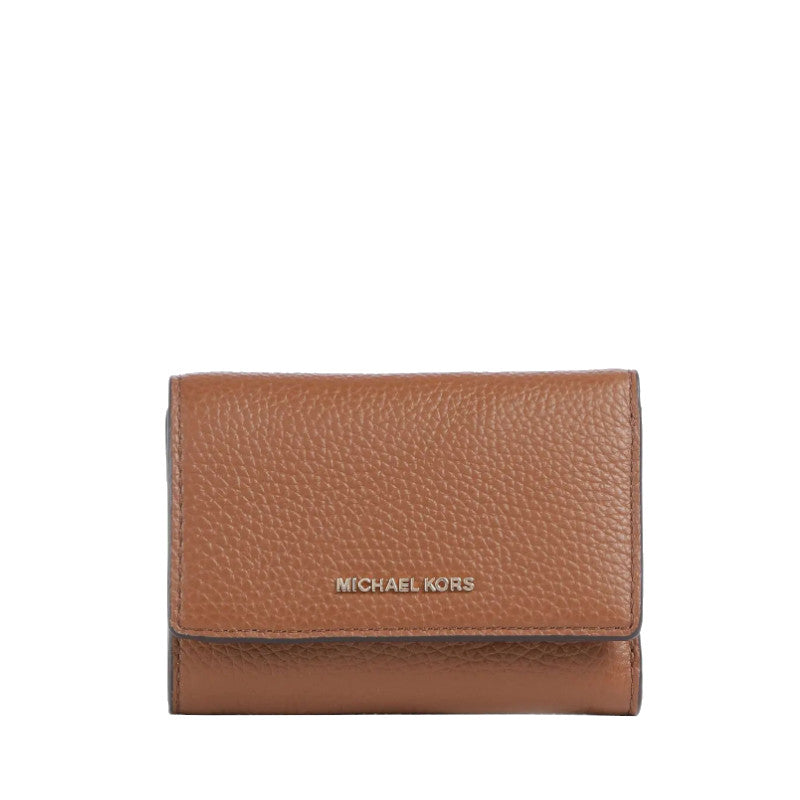 Marron - MICHAEL KORS Portefeuille Bryant en cuir grainé de taille moyenne
