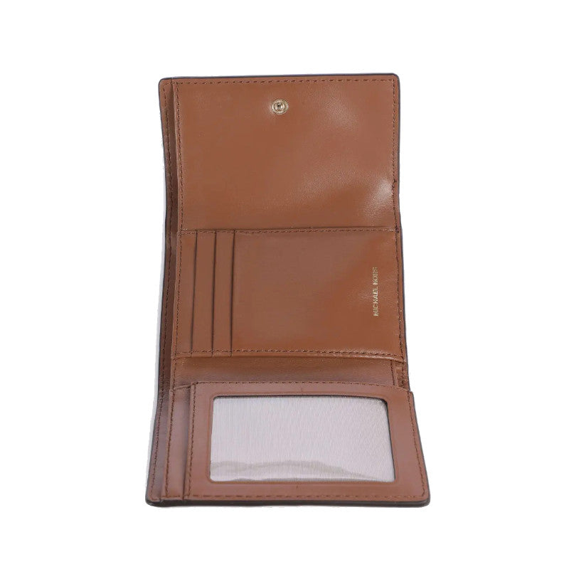 Marron - MICHAEL KORS Portefeuille Bryant en cuir grainé de taille moyenne