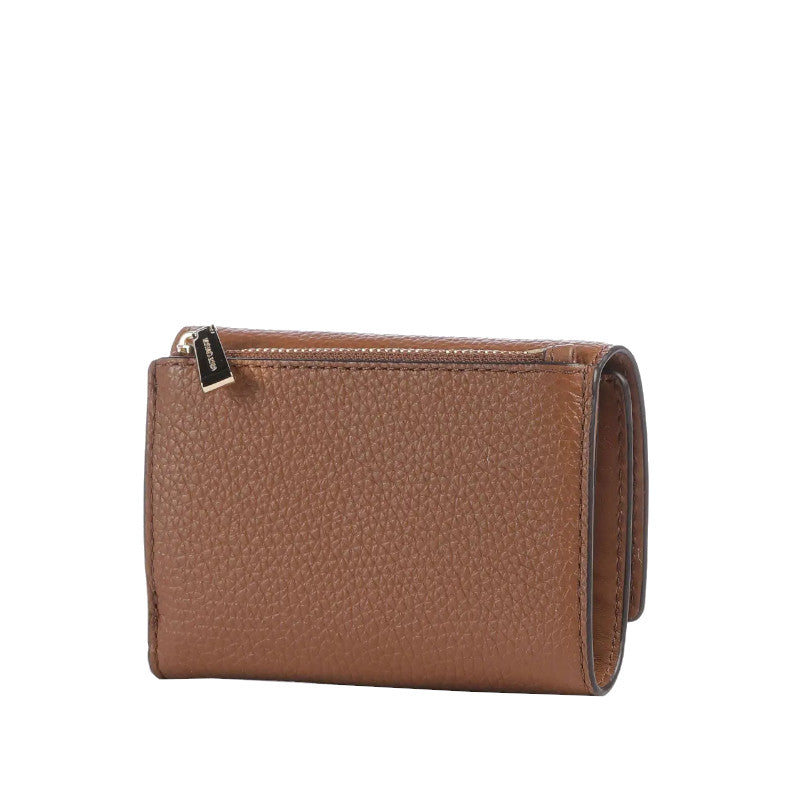 Marron - MICHAEL KORS Portefeuille Bryant en cuir grainé de taille moyenne