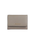 Taupe - MICHAEL KORS Portefeuille Bryant en cuir grainé de taille moyenne