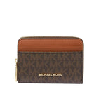 Brn/Acrn - MICHAEL KORS Portefeuille grand format Jet Set Small Signature Logo