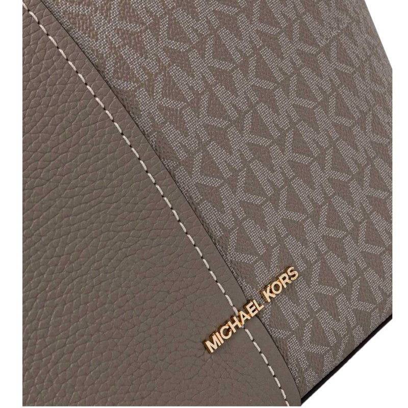 MICHAEL KORS Sac fourre-tout Flora en cuir grainé de taille moyenne