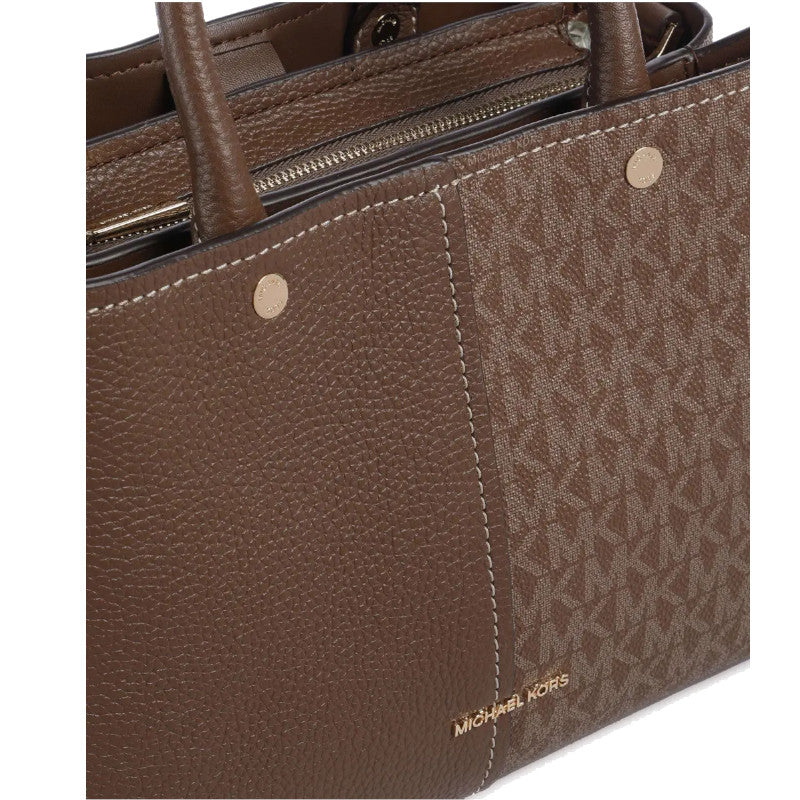 Marron - MICHAEL KORS Sacoche Flora de taille moyenne