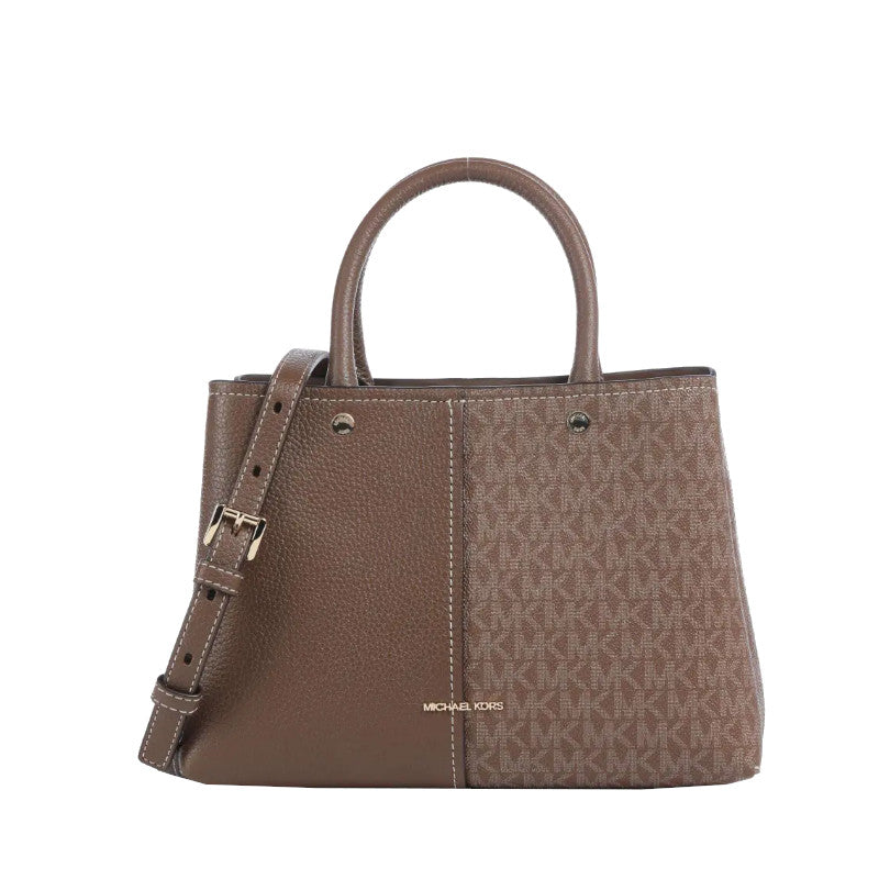 Marron - MICHAEL KORS Sacoche Flora de taille moyenne