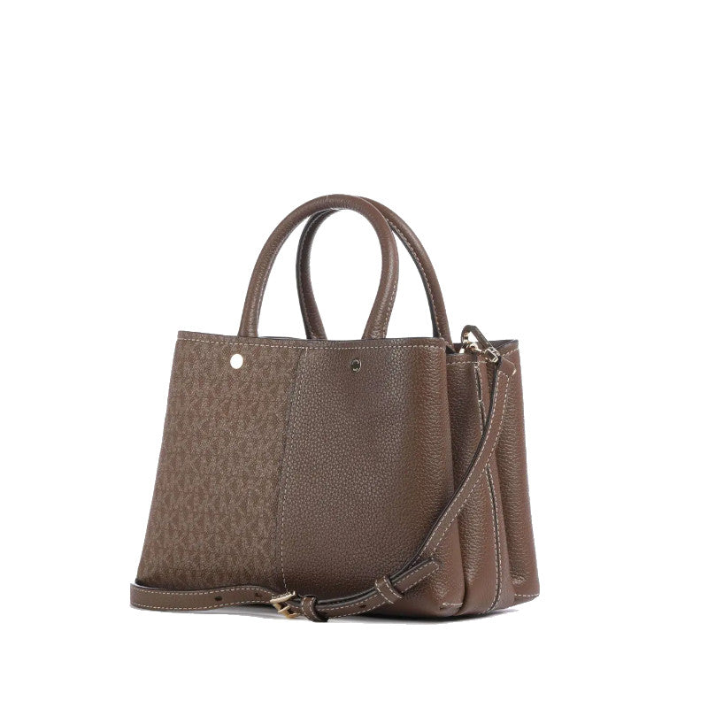 Marron - MICHAEL KORS Sacoche Flora de taille moyenne