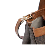 Bronze/Noisette - MICHAEL KORS Très petit sac à bandoulière Romee à logo Signature