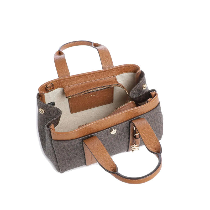 Bronze/Noisette - MICHAEL KORS Très petit sac à bandoulière Romee à logo Signature