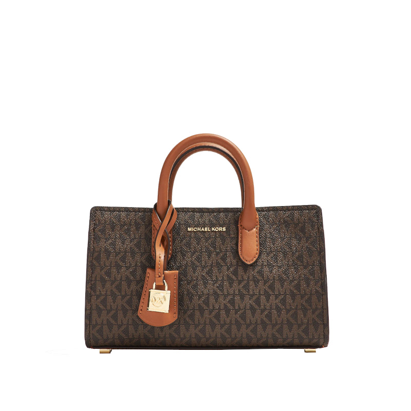 Brown/Acorn - MICHAEL KORS Très petit sac à bandoulière Scarlett avec logo