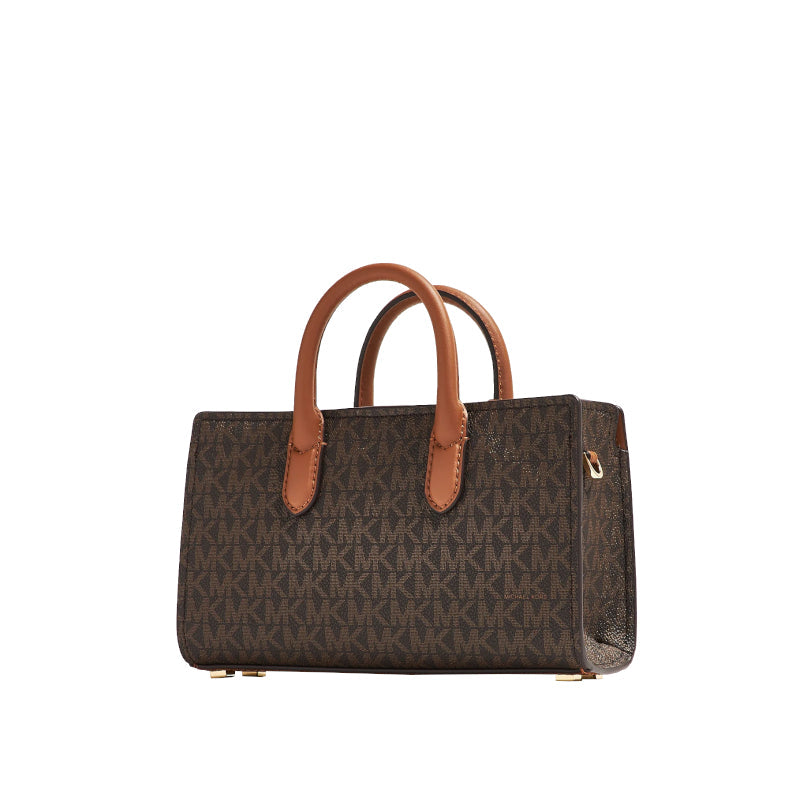 Brown/Acorn - MICHAEL KORS Très petit sac à bandoulière Scarlett avec logo