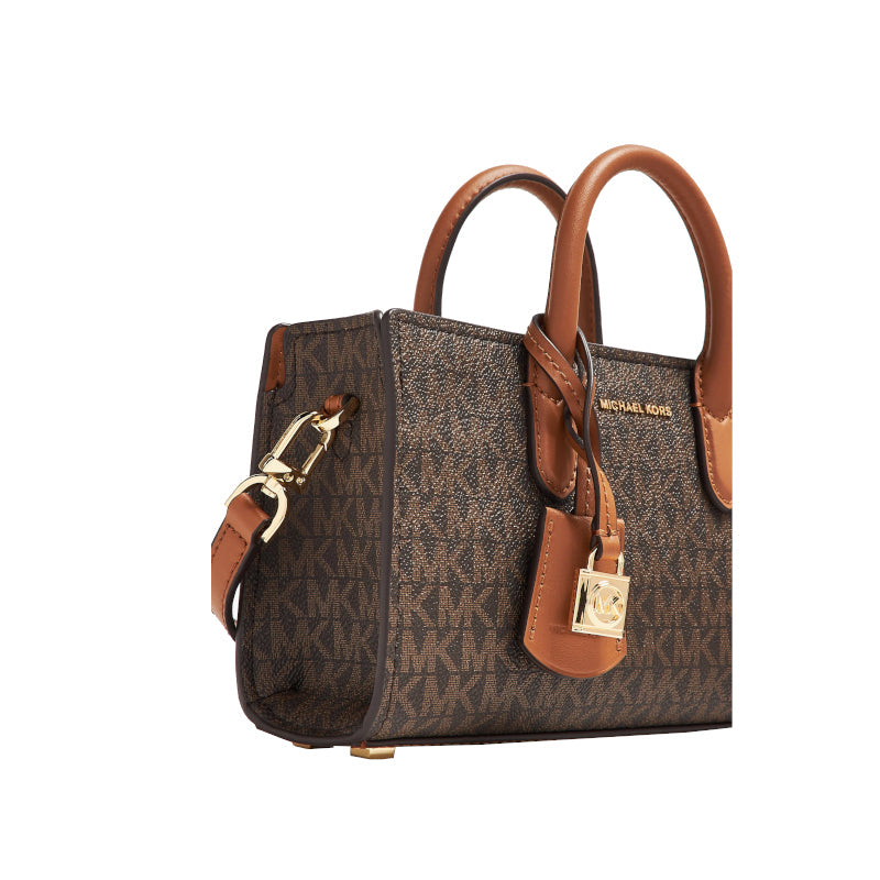 Brown/Acorn - MICHAEL KORS Très petit sac à bandoulière Scarlett avec logo