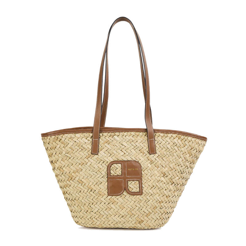NAT & NIN Capsule Paille & Raphia Papaya
