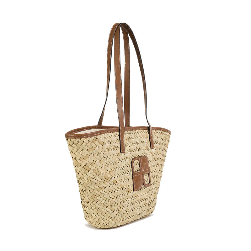 NAT & NIN Capsule Paille & Raphia Papaya