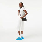 Noir - LACOSTE Petit sac à bandoulière Chantaco zippé en cuir piqué