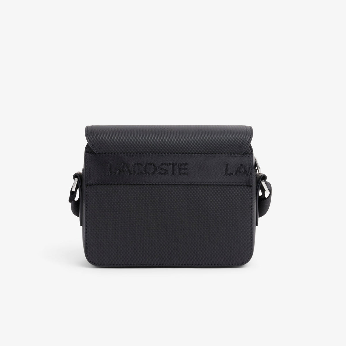 Noir - LACOSTE Petit sac messenger Langon en Petit Piqué