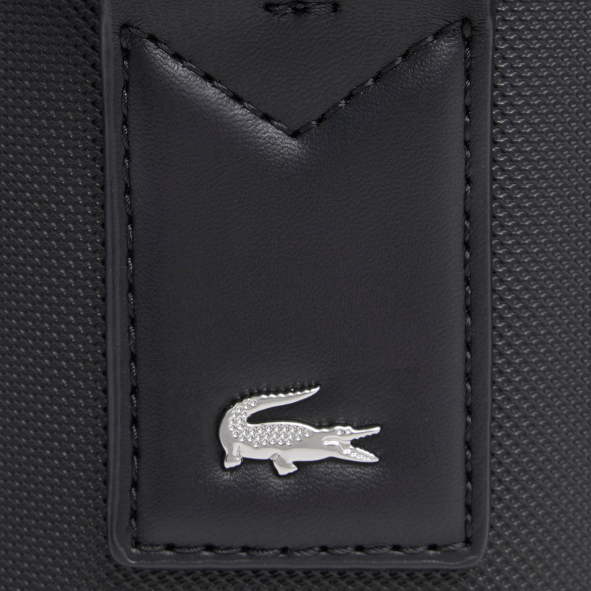 Noir - LACOSTE Petit sac messenger Langon en Petit Piqué
