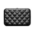 ÖGON DESIGNS Porte-cartes alu matelassé QUILTED BUTTON