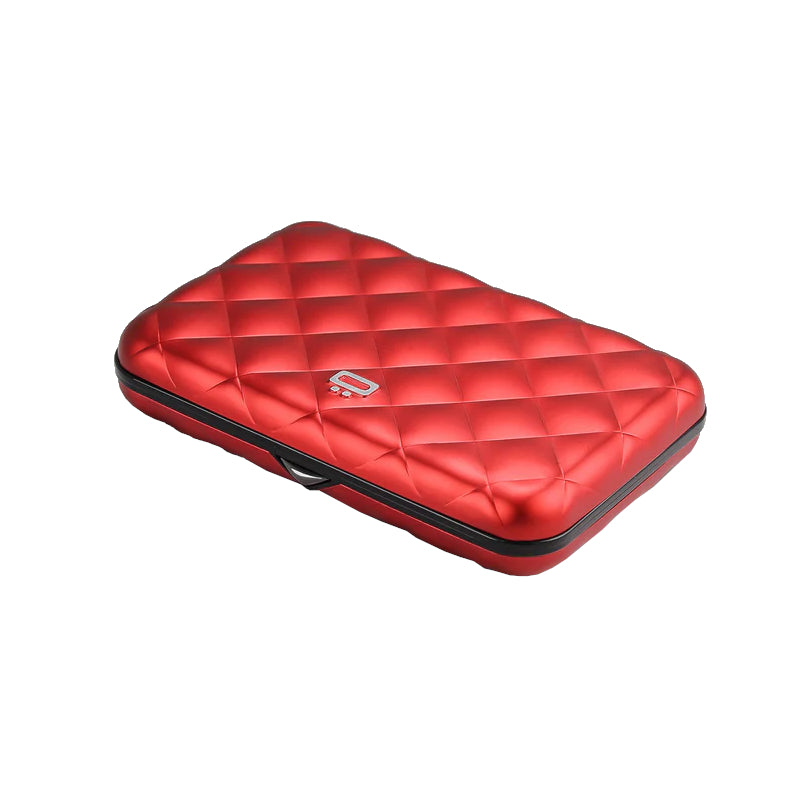 ÖGON DESIGNS Porte-cartes alu matelassé QUILTED BUTTON