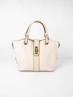 Beige - TED LAPIDUS Sac à main Clothilde grand modèle
