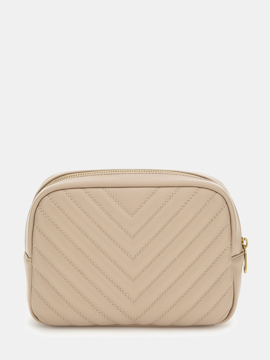 Beige - GUESS Vanity Quilted Vanity Case