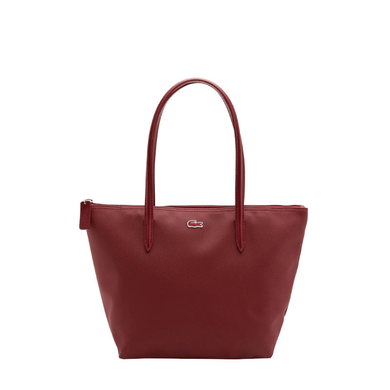Rouge - LACOSTE Petit sac cabas zippé L.12.12 Concept uni