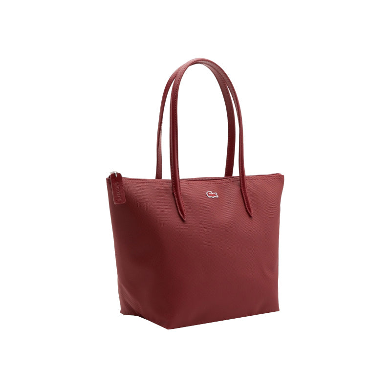 Rouge - LACOSTE Petit sac cabas zippé L.12.12 Concept uni