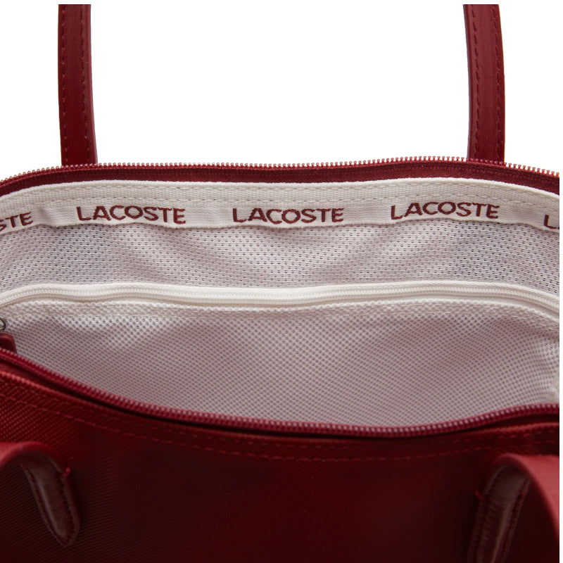 Rouge - LACOSTE Petit sac cabas zippé L.12.12 Concept uni