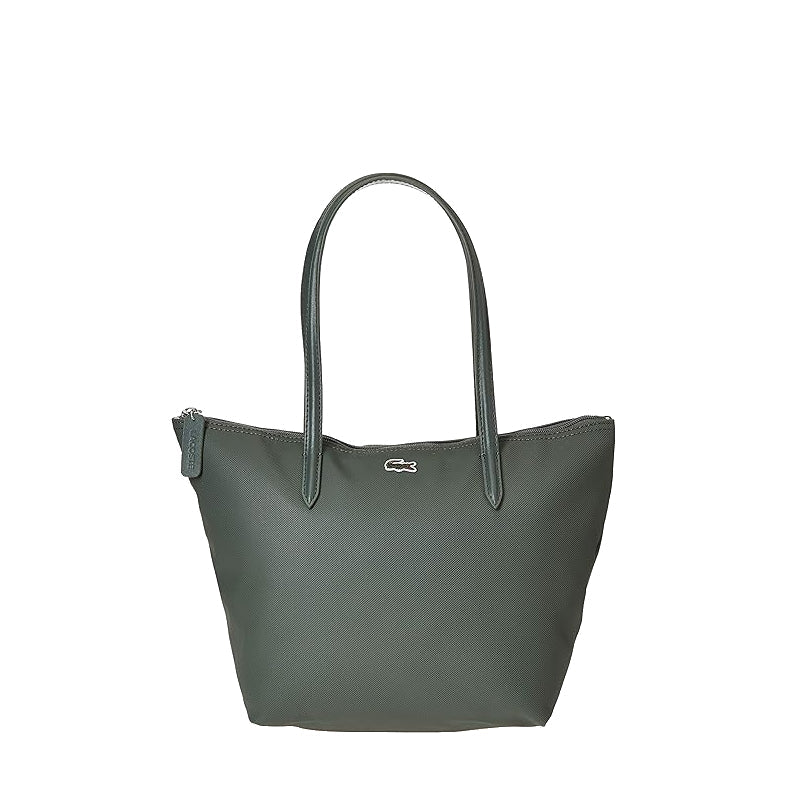 Vert - LACOSTE Petit sac cabas zippé L.12.12 Concept uni