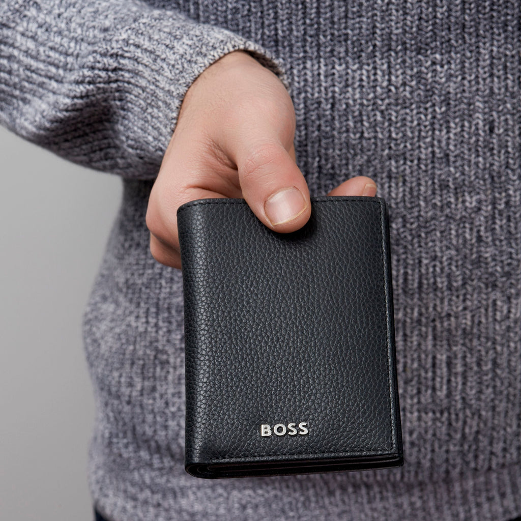 HUGO BOSS Porte-cartes Flap avec porte-monnaie Classic Grainé
