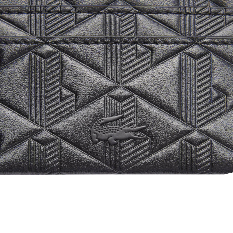 LACOSTE Porte-cartes Maheki en cuir embossé