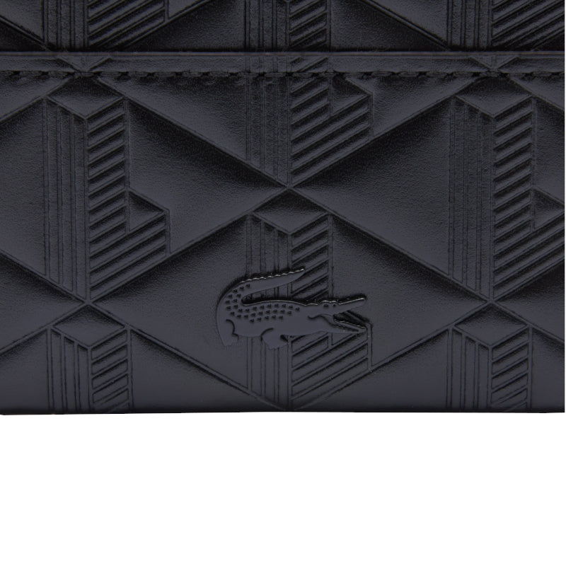 LACOSTE Porte-cartes Maheki en cuir embossé