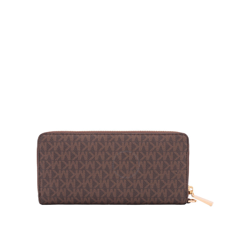 Marron - MICHAEL KORS Portefeuille continental avec grand logo