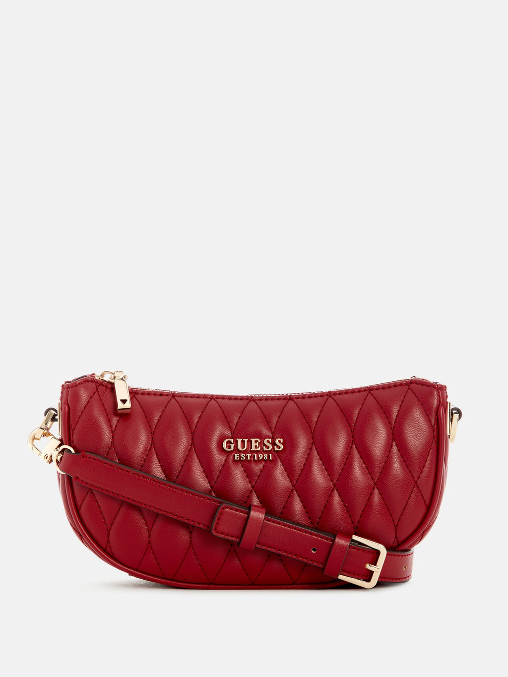 Rouge - GUESS Sac à bandoulière Valla Mini