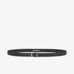 Noir - LACOSTE Ceinture Crocodelle en cuir lisse