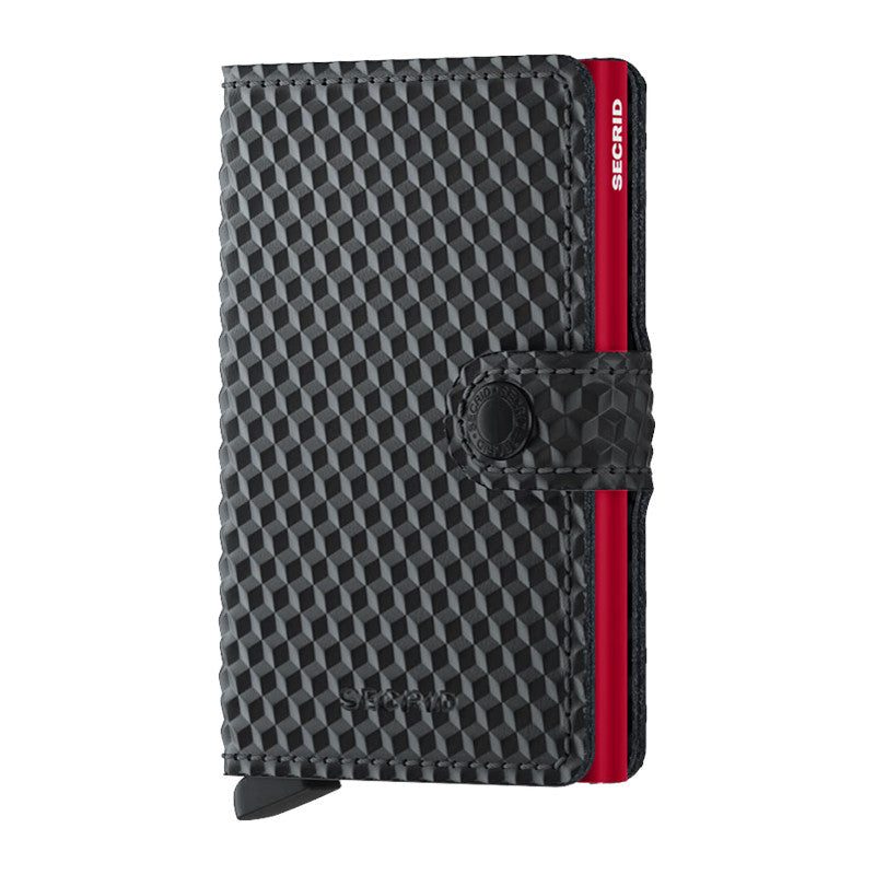 SECRID Portefeuille Miniwallet Cubic Black-Red