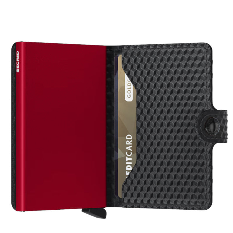 SECRID Portefeuille Miniwallet Cubic Black-Red