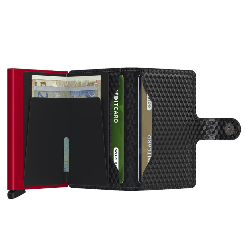 SECRID Portefeuille Miniwallet Cubic Black-Red