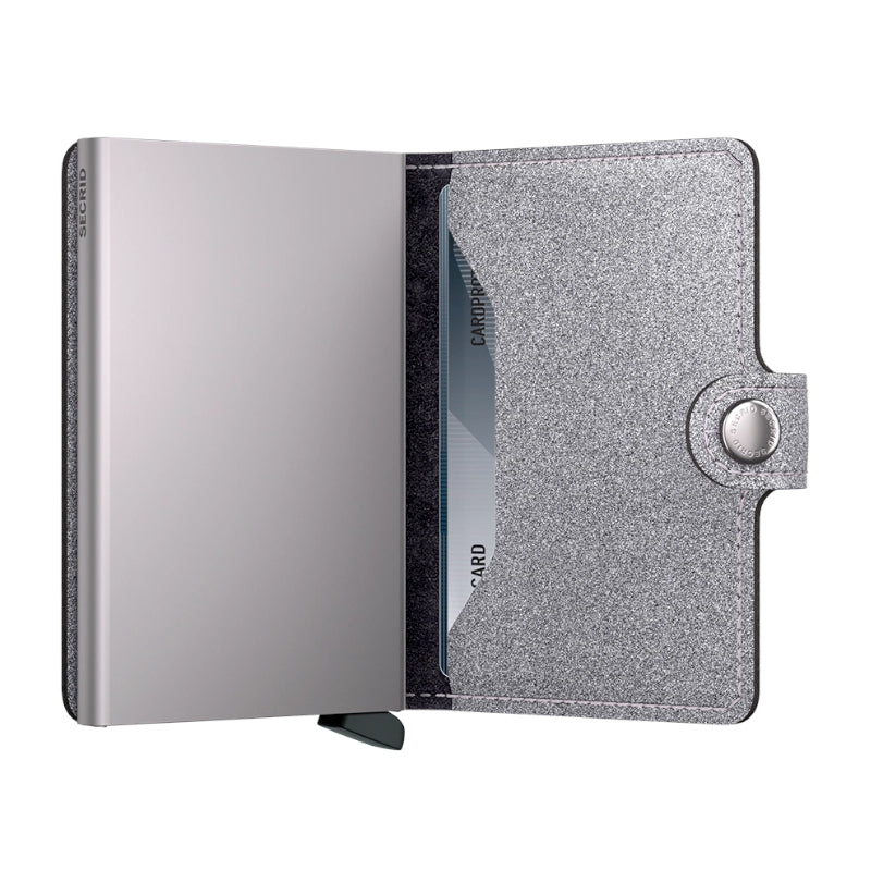 SECRID Portefeuille Miniwallet Glitter Silver